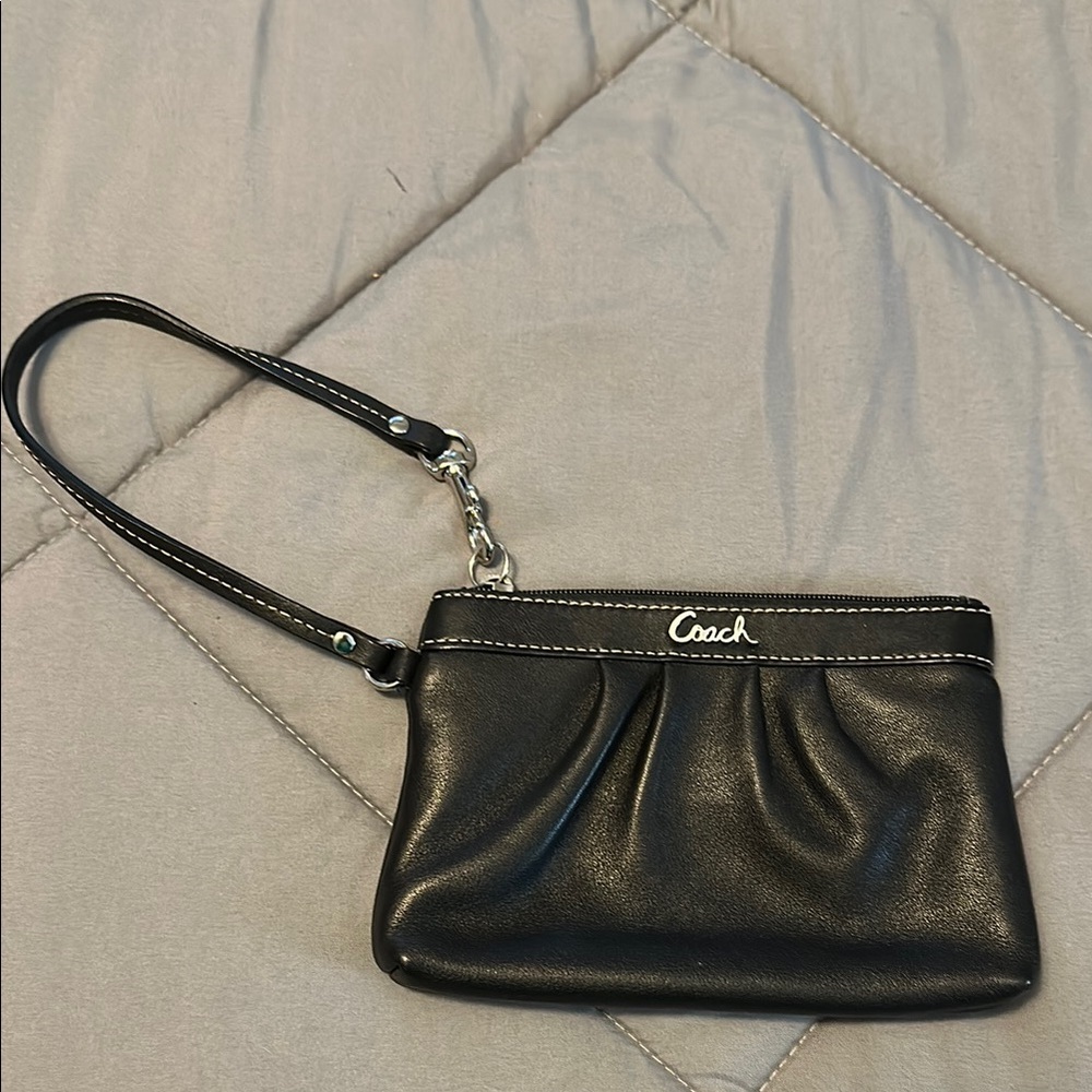 Coach Black Wristlet